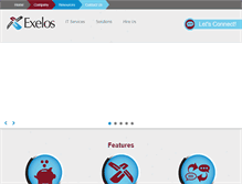 Tablet Screenshot of exelos.com